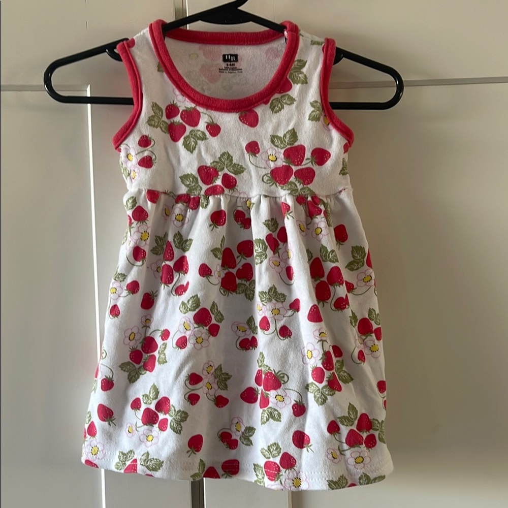 Kids Strawberry Print Dress
